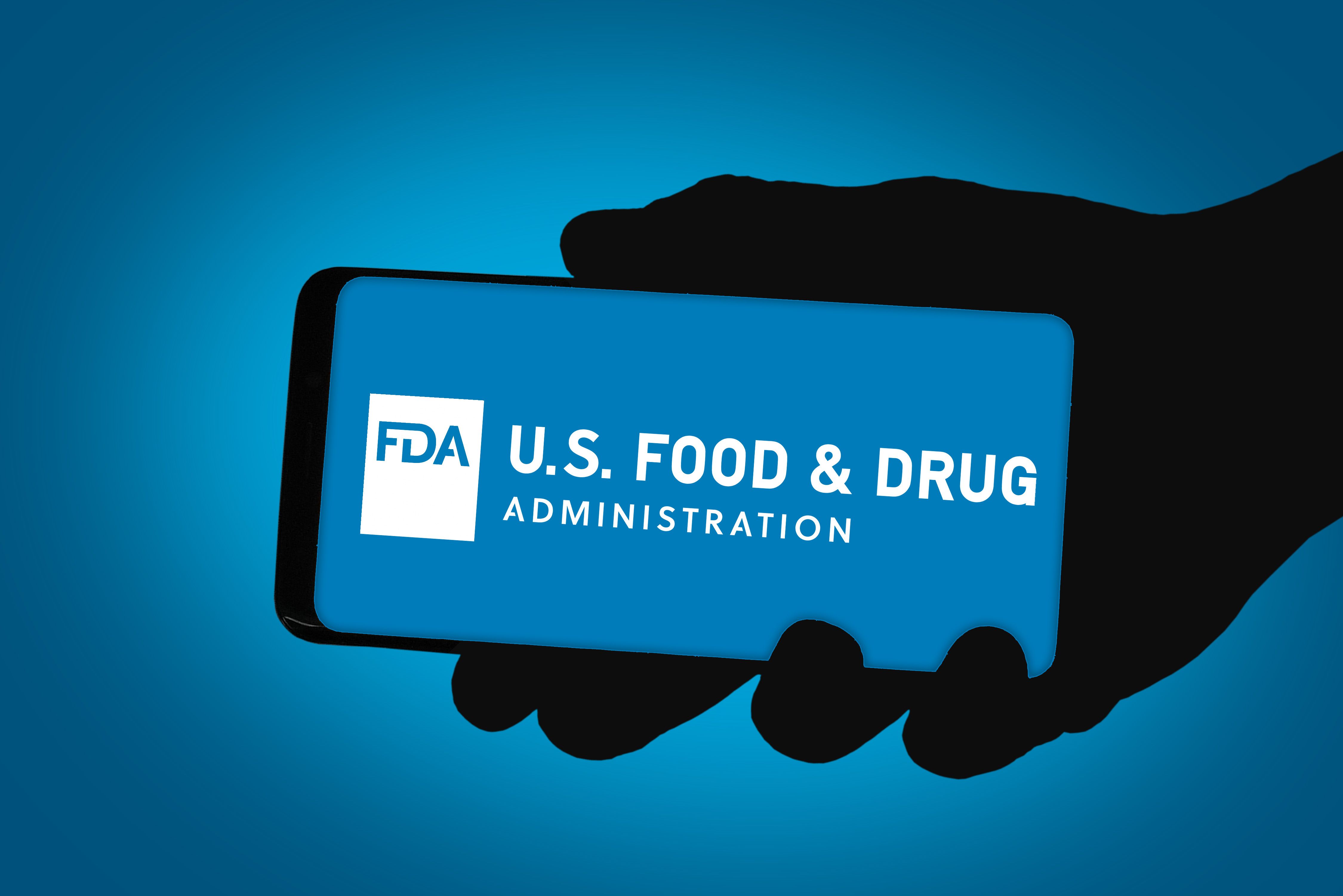 FDA logo on a smartphone -- Image credit: gguy | stock.adobe.com