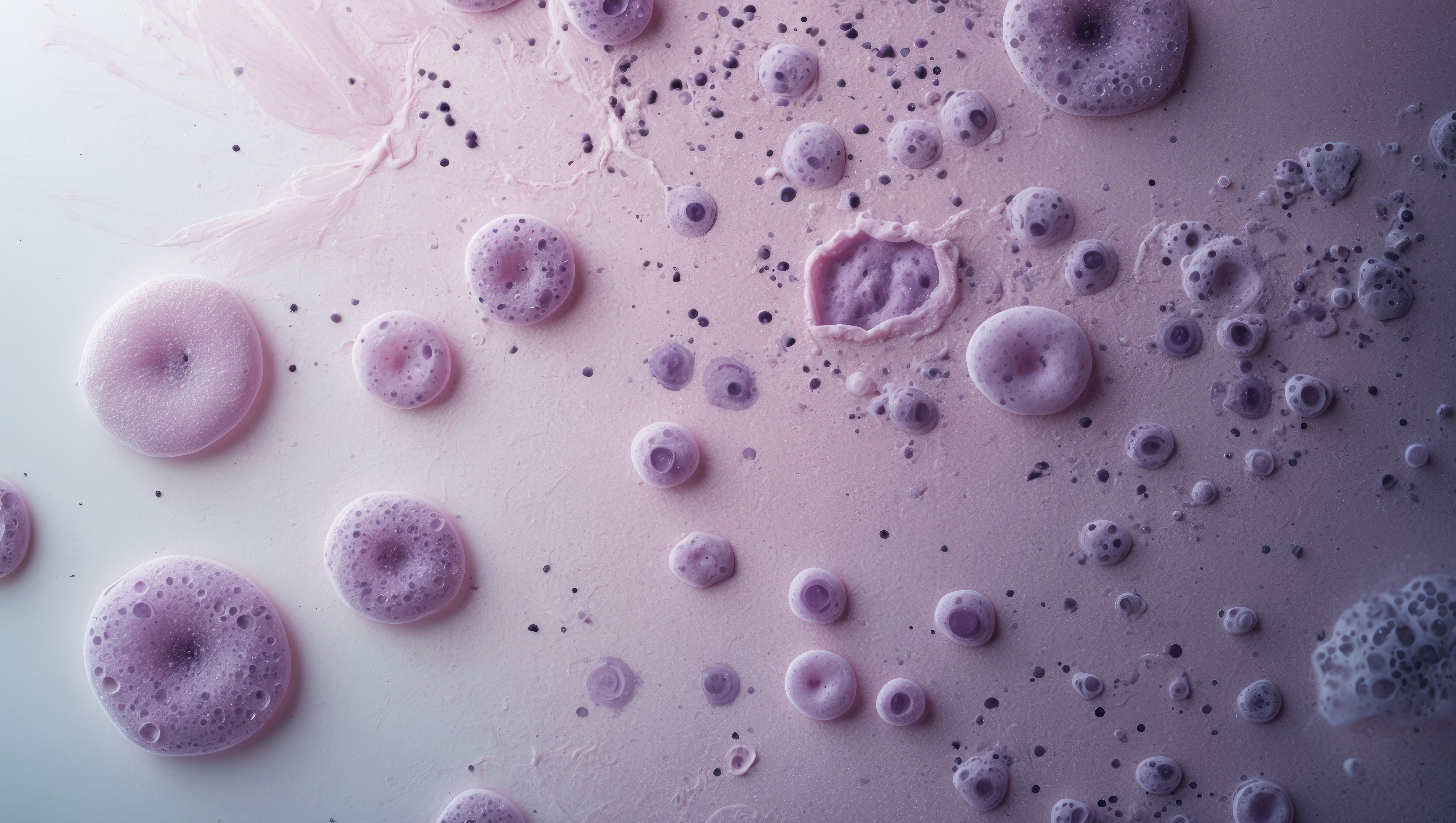 Blood smears showing increased counts of lymphocytes. | Image Credit: © DigitalDruid - stock.adobe.com