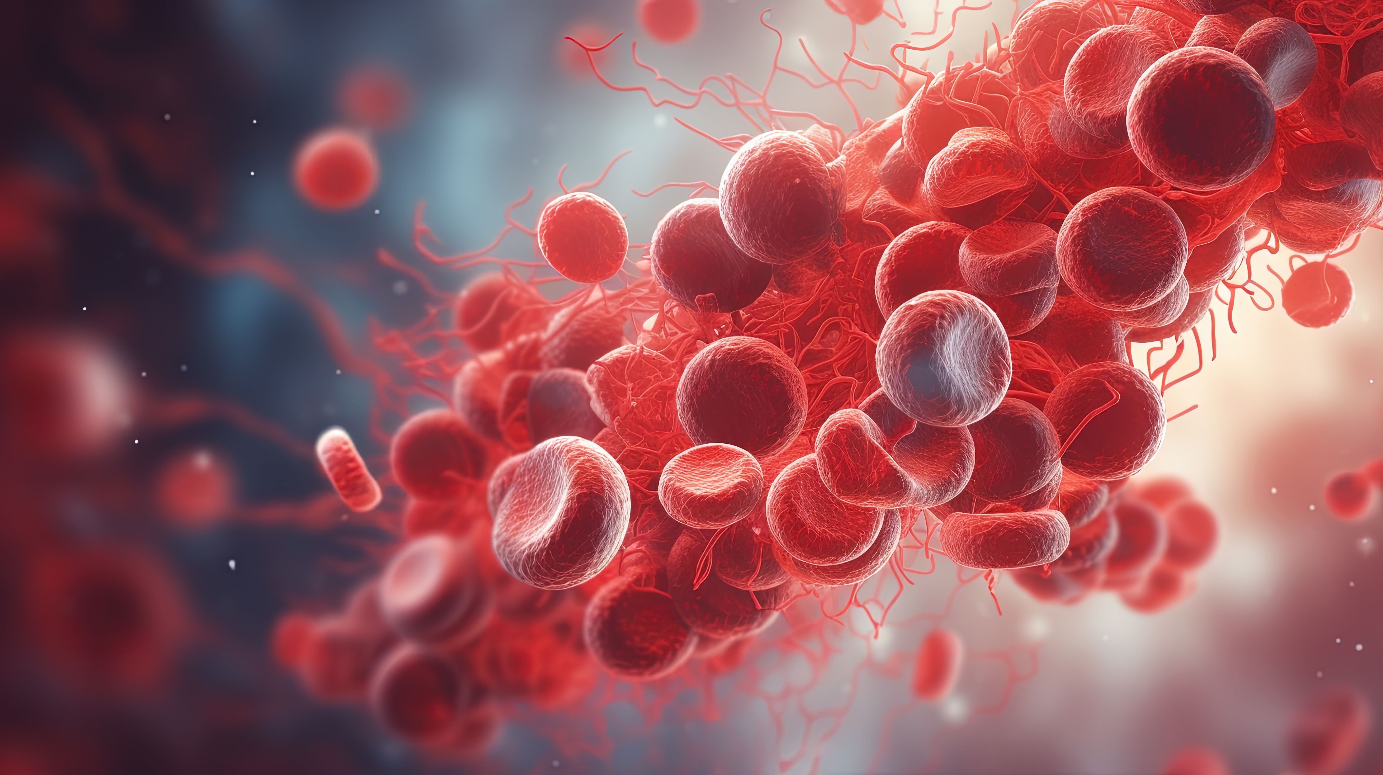 Blood Clot or thrombus blocking the red blood cells stream within an artery - Image credit: olegganko | stock.adobe.com