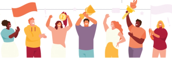 People celebrating