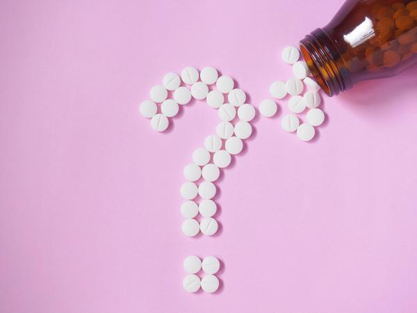 Prescription pills forming a question mark -- Image credit: Orawan | stock.adobe.com