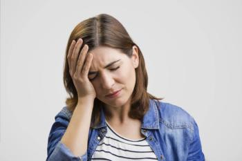 Woman with a headache