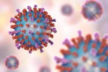 Respiratory syncytial virus, 3D illustration which shows structure of virus of two types of surface spikes. One of viruses which causes common cold - Image credit: Dr_Microbe | stock.adobe.com