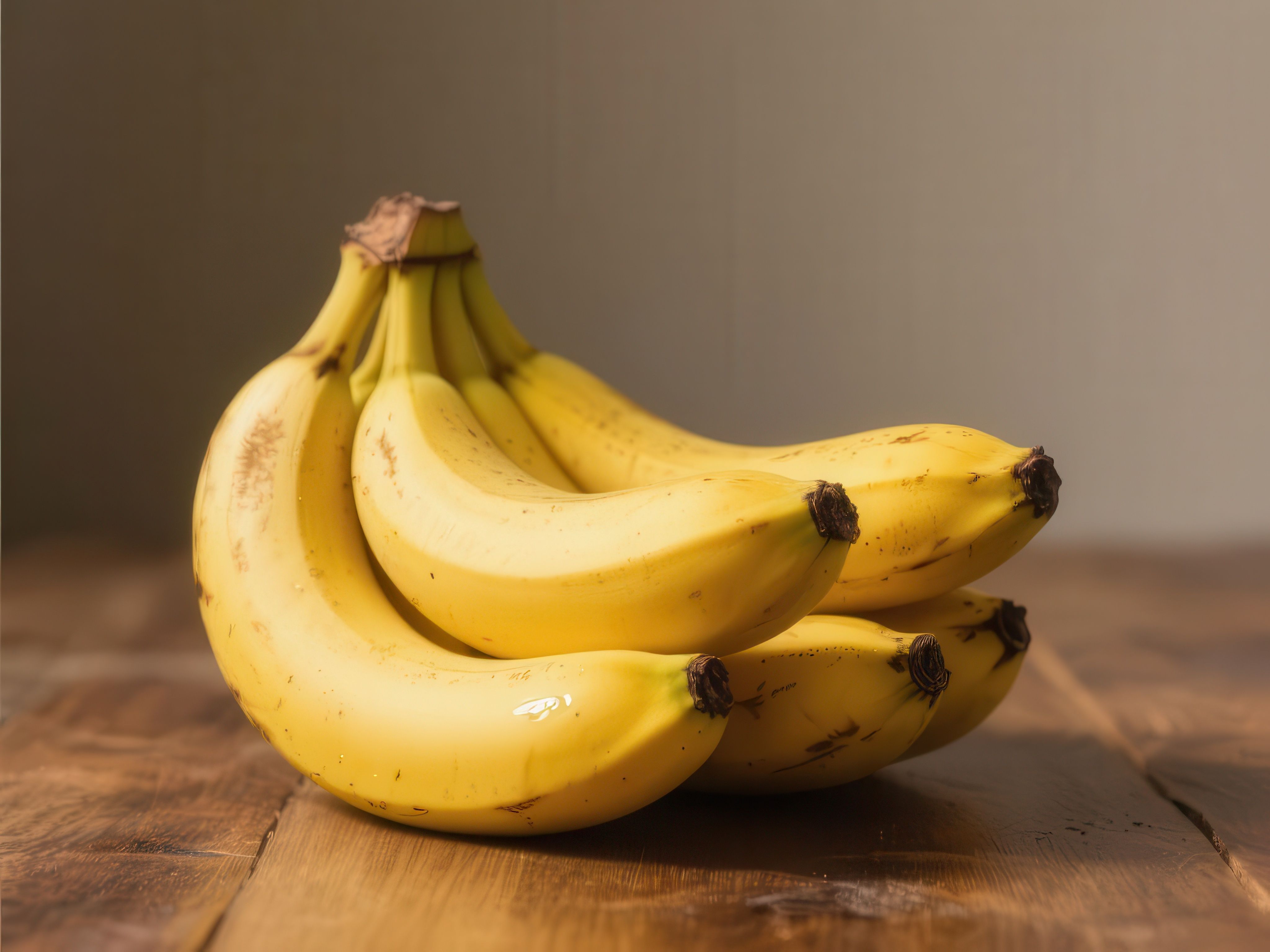 Close-up bunch of ripe yellow bananas on wooden table, organic, potassium - Image credit: Udomner | stock.adobe.com