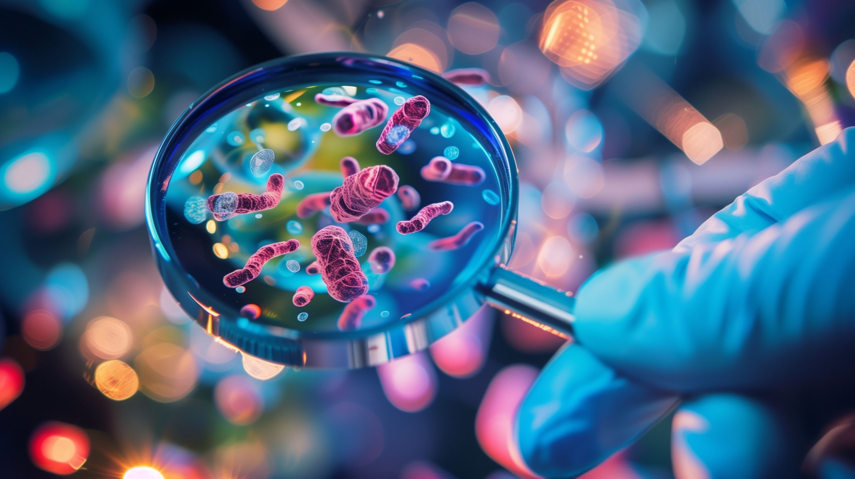 Gut microbiota under magnifying glass | Image Credit: © Scott - stock.adobe.com