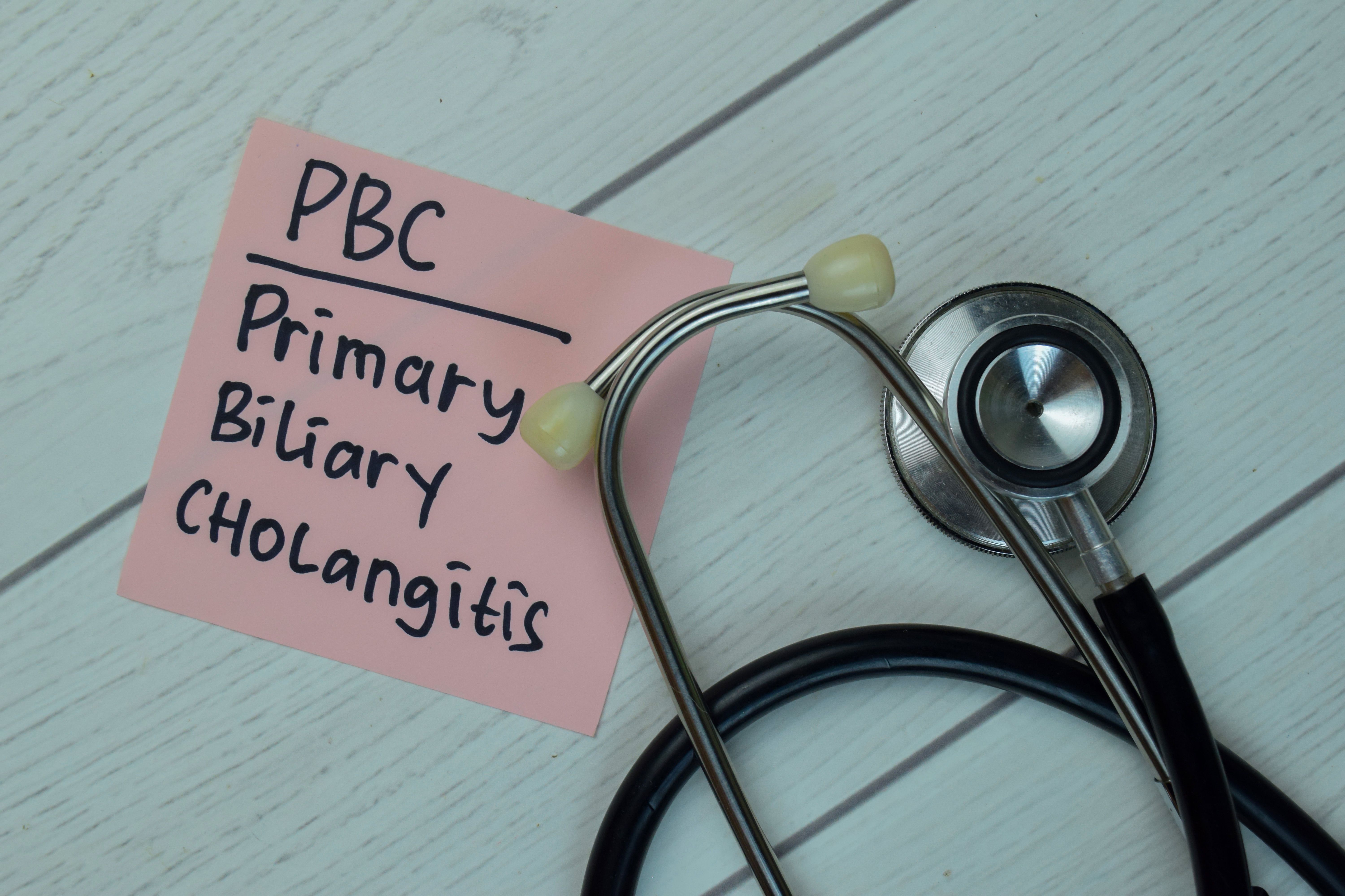 Primary biliary cholangitis written on post-it note -- Image credit: syahrir | stock.adobe.com