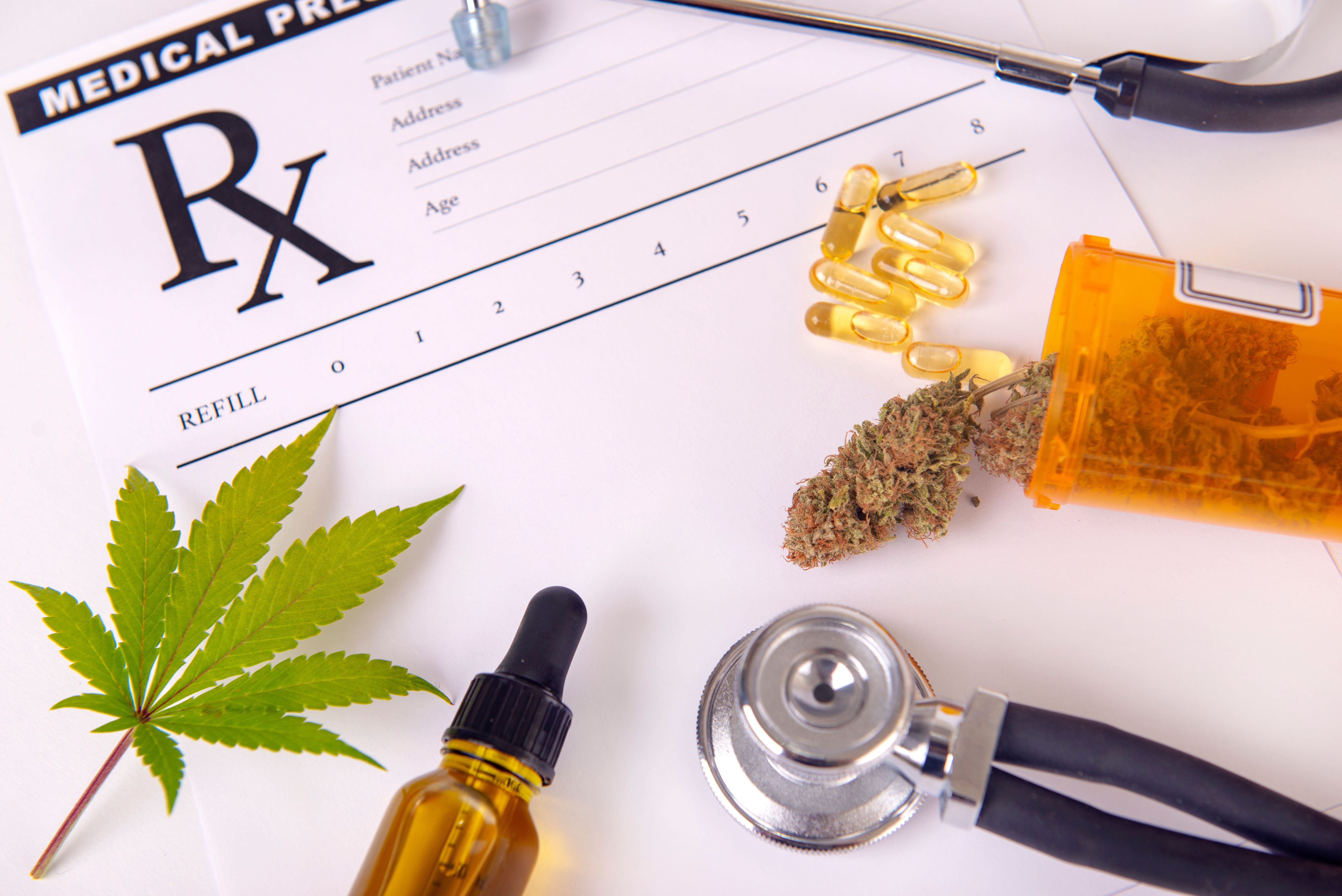 Assorted medical cannabis products