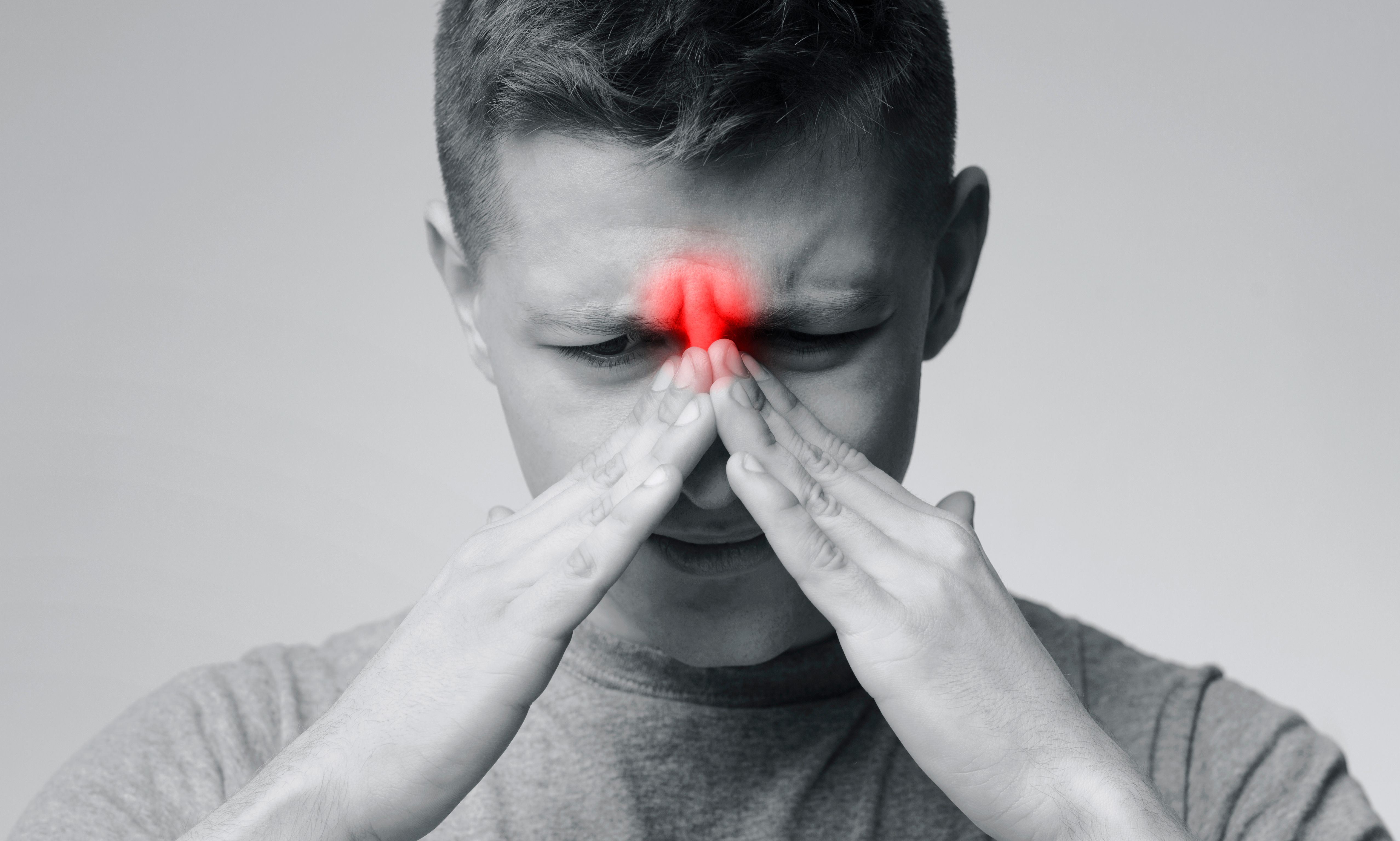 Patient with chronic rhinosinusitis -- Image credit: Prostock-studio | stock.adobe.com