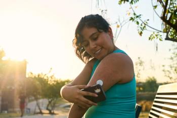 Diabetic patient woman doing exercises. Continuous Glucose Monitor and active sugar diabetes lifestyle - Image credit: Fabián Montaño | stock.adobe.com