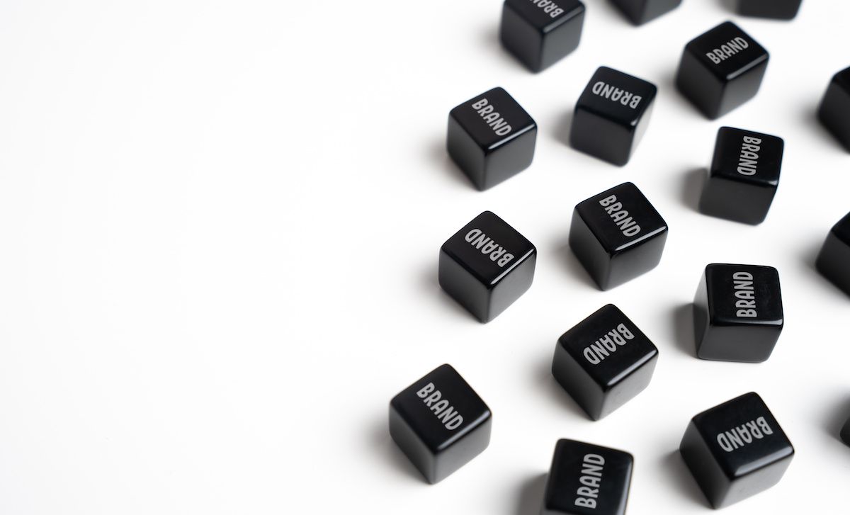 Faceless brands and trademarks. Business and commerce, trade. Increasing product awareness. Marketing, advertising. Rebranding. Brand credibility, reputation. Make a name for the product | ©Andrii Yalanskyi | Adobe Stock