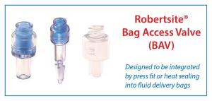Robertsite® Needlefree Swabable Bag Access Valves