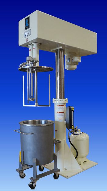 dual-shaft mixer with high shear rotor/stator