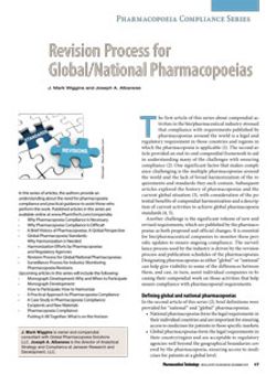 Revision Process for Global/National Pharmacopoeias (eBook)