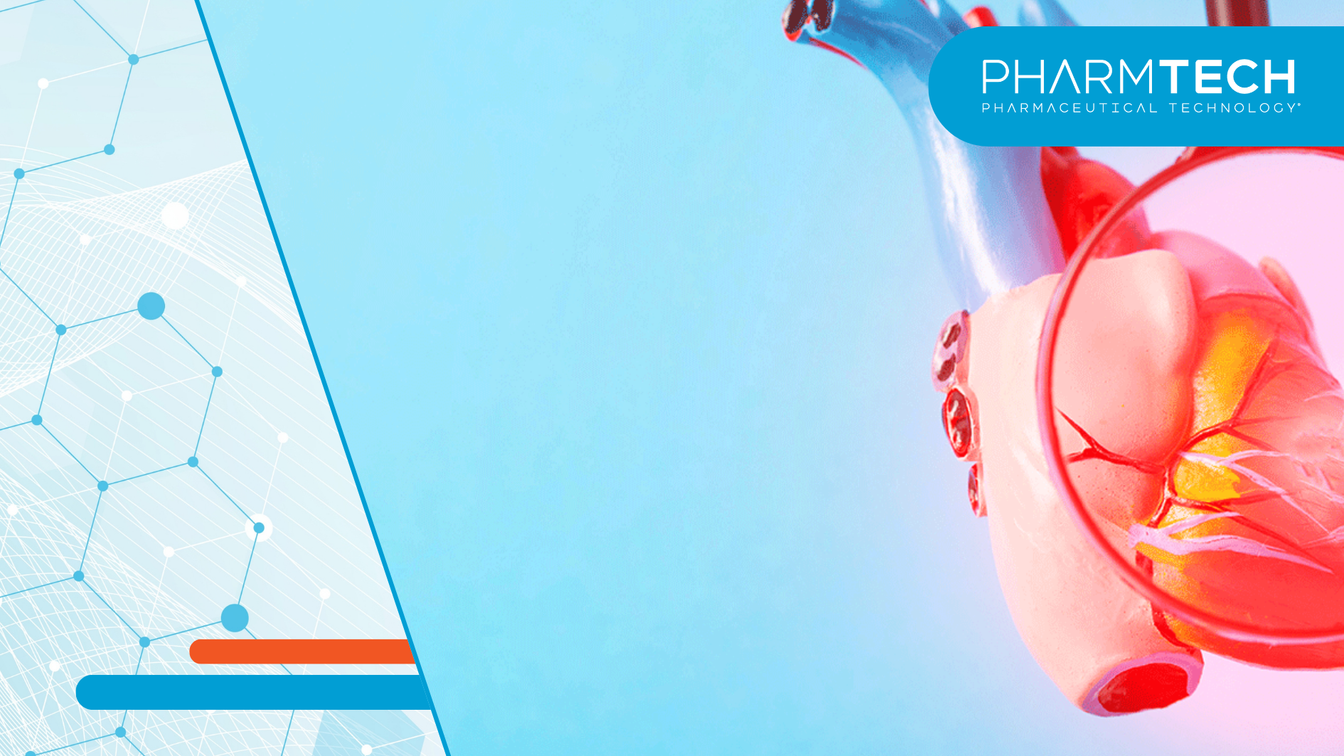 Medical mock-up of a heart under a magnifying glass on a blue background. Heart disease concept, inflammation of the heart muscle, myocardial infarction, coronary heart disease.| Image Source: ©HENADZY -stock.adobe.com