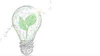 Light Bulb with green plant form lines, triangles and particle style design. Illustration vector | Image Credit: ©pickup -stock.adobe.com
