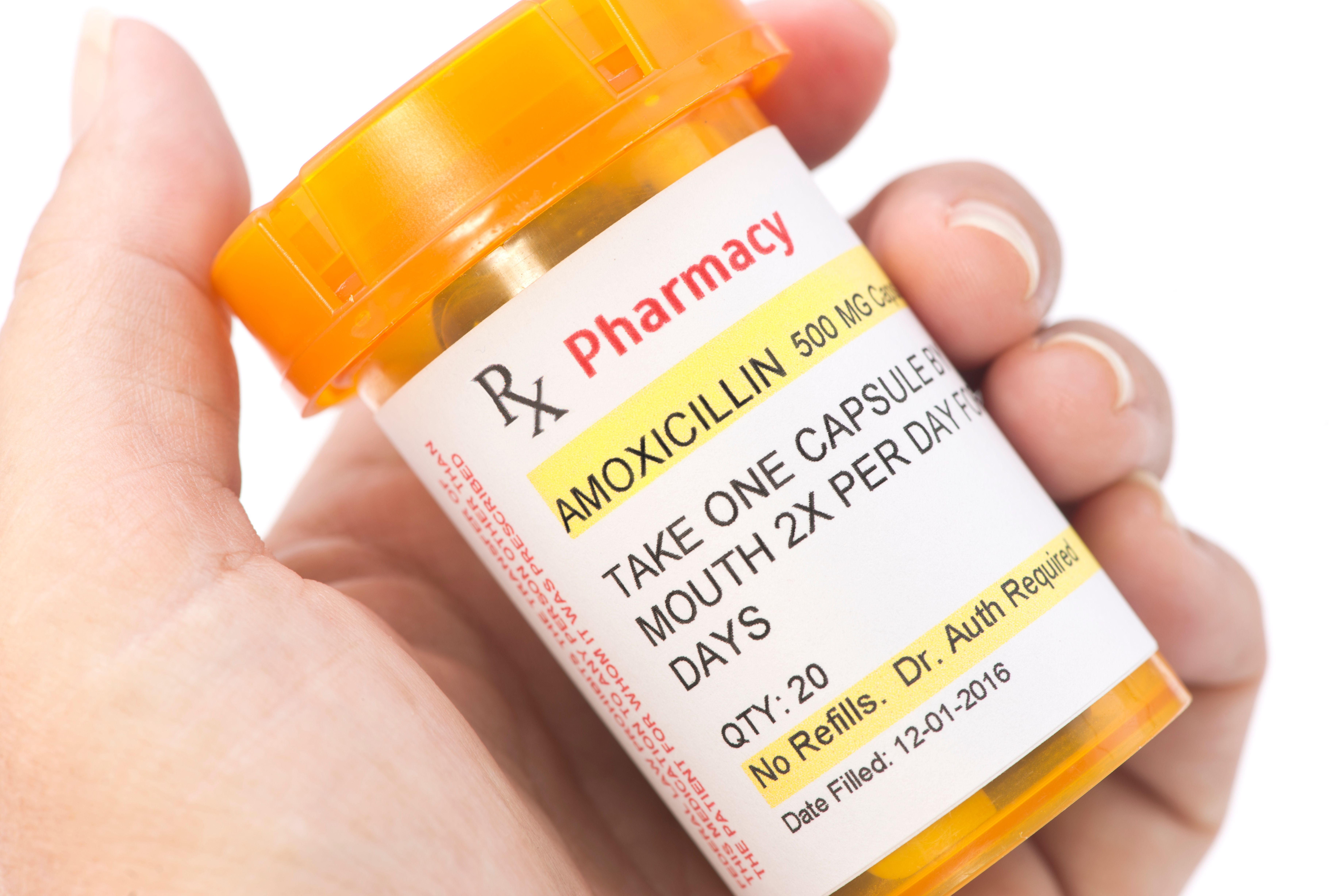 Facsimile Amoxicillin Prescription | Image Credit: © Sherry Young - stock.adobe.com