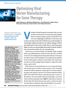 Optimizing Viral Vector Manufacturing for Gene Therapy