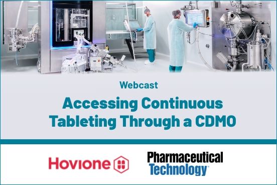 Accessing Continuous Tableting Through a CDMO