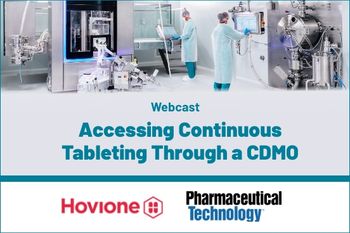 Accessing Continuous Tableting Through a CDMO