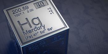 Mercury. Element 80 of the periodic table of chemical elements. | Image Credit: © N. Elkha - stock.adobe.com