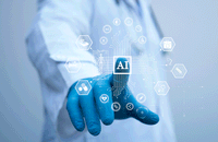 Medical worker touch virtual medical revolution and advance of technology Artificial Intelligence,AI Deep Learning for medical research,Transformation of innovation and technology for future Health | Image Credit: ©Toowongsa -stock.adobe.com