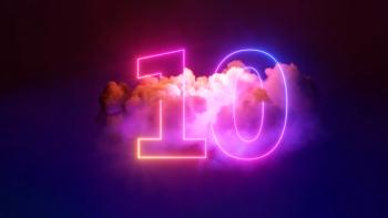 3d render, neon linear number ten and colorful cloud glowing with pink blue neon light, abstract fantasy background | Image Credit: © NeoLeo – Stock.adobe.com