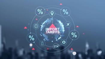 Import tariffs increase concept with global trade symbols. | Image Credit: ©ImageFlow -stock.adobe.com