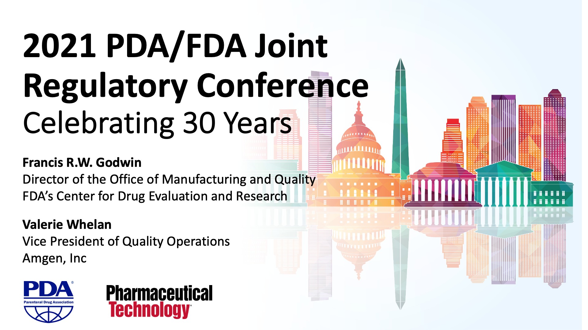 2021 PDA/FDA Joint Regulatory Conference – Celebrating 30 Years