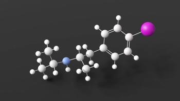 iofetamine (123i) molecule, molecular structure, iofetamine, ball and stick 3d model, structural chemical formula with colored atoms | Сергей Шиманович - stock.adobe.com