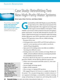 Case Study: Retrofitting Two New High-Purity Water Systems