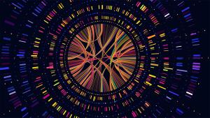 Genome data. Genetics sequence barcode visualisation, dna test and genetic medical sequencing map vector concept illustration | Image Credit: © Tartila - © Tartila - stock.adobe.com