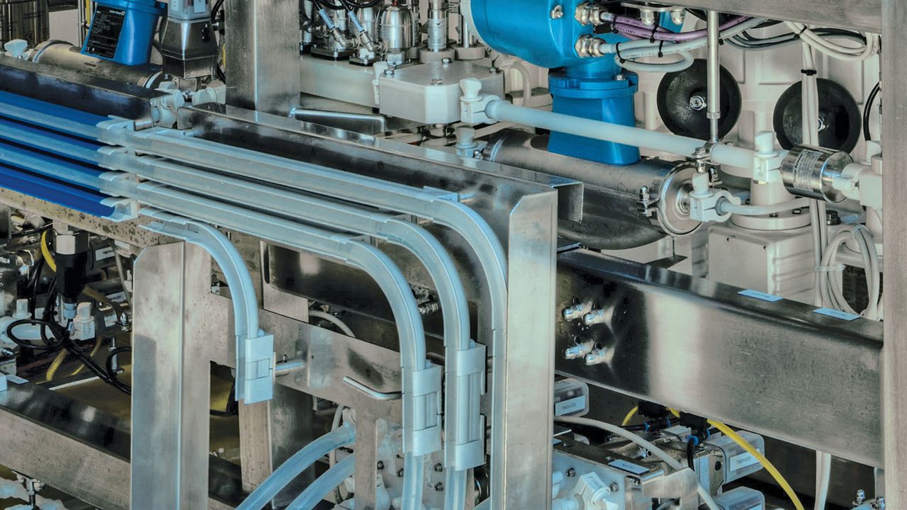 Tubing Support System for SingleUse Manufacturing Pharmaceutical