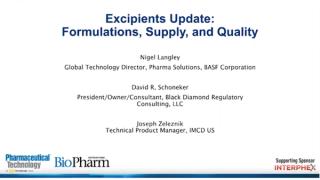 Excipient Quality and Impact on Formulation