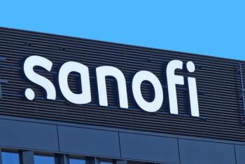Sanofi logo at one of skyscraper. Sanofi is a French biopharma company | Image Credit: © Robert - stock.adobe.com