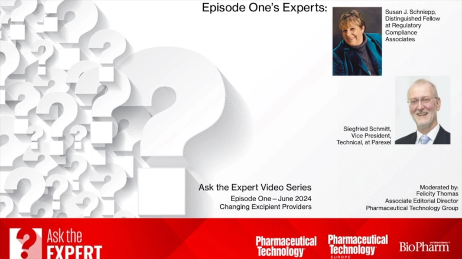 Ask the Expert;  Quality Considerations in Changing Excipient Providers