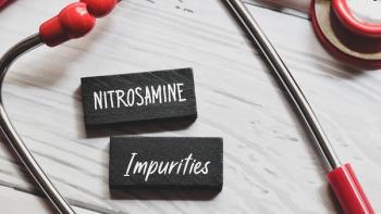 Nitrosamine Impurities inscription on wooden chips with stethoscopes on white background. Nitrosamine Impurities in certain drugs and pharmaceutical products concept. | Image credit: ©Debalina - stock.adobe.com