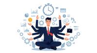 Business multitasking and time management vector illustration in flat style | Image Credit: © markusmiller - stock.adobe.com