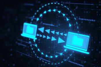 Creative digital data transfer and exchange folders on dark wallpaper. Backup data, virtual document storage or loading on cloud service. 3D Rendering | © Who is Danny - stock.adobe.com