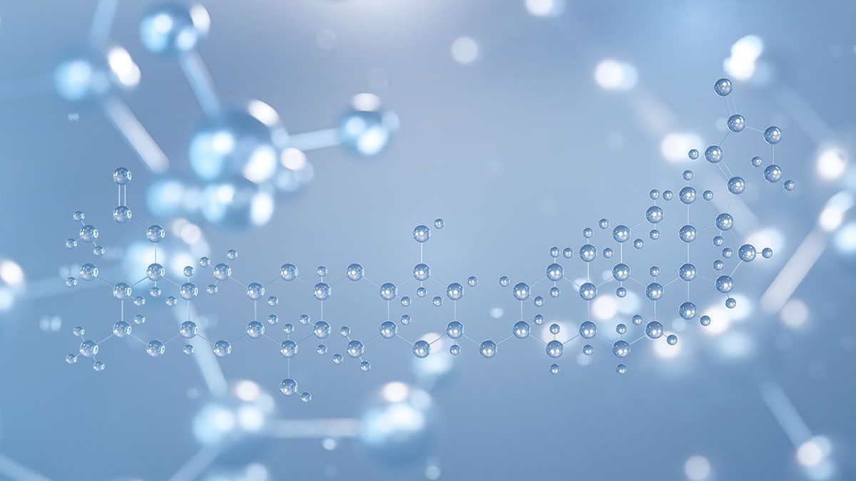 acetyldigitoxin molecular structure 3d, flat model, cardiac glycoside, structural chemical formula view from a microscope | ©Сергей Шиманович - stock.adobe.com