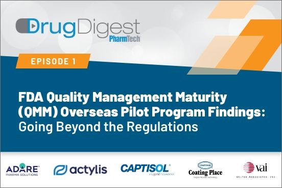 FDA Quality Management Maturity (QMM) Overseas Pilot Program Findings ...