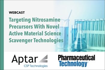 Targeting Nitrosamine Precursors with Novel Active Material Science Scavenger Technologies