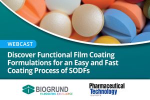 Discover Functional Film Coating Formulations for an Easy and Fast Coating Process of SODFs