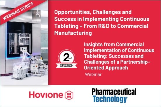 Insights from Commercial Implementation of Continuous Tableting: Successes and Challenges of a Partnership-Oriented Approach