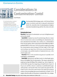 Considerations in Contamination Control