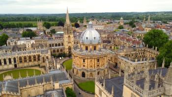 Famous Radcliffe Camera in the Oxford University - aerial view | Image Credit: © 4kclips - stock.adobe.com