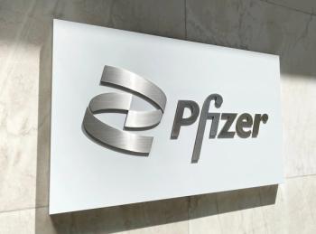 Pfizer logo sign New York, NY, USA - May 4, 2021: Closeup of Pfizer sign and logo on the side its corporate building in New York City. | Image Credit: © Kathy images - stock.adobe.com