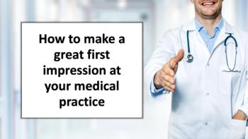 doctor about to shake hands