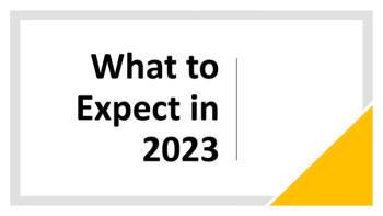 What to expect in 2023