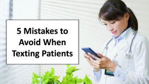 woman doctor texting