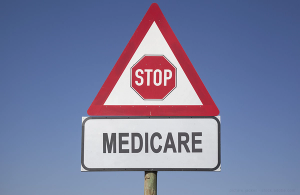 stop medicare road sign